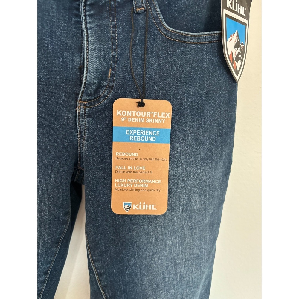 Kuhl Jeans Skinny Kurve Womens 4 Regular Blue Kontour Flex 9" Rise Boot friendly - Picture 3 of 16